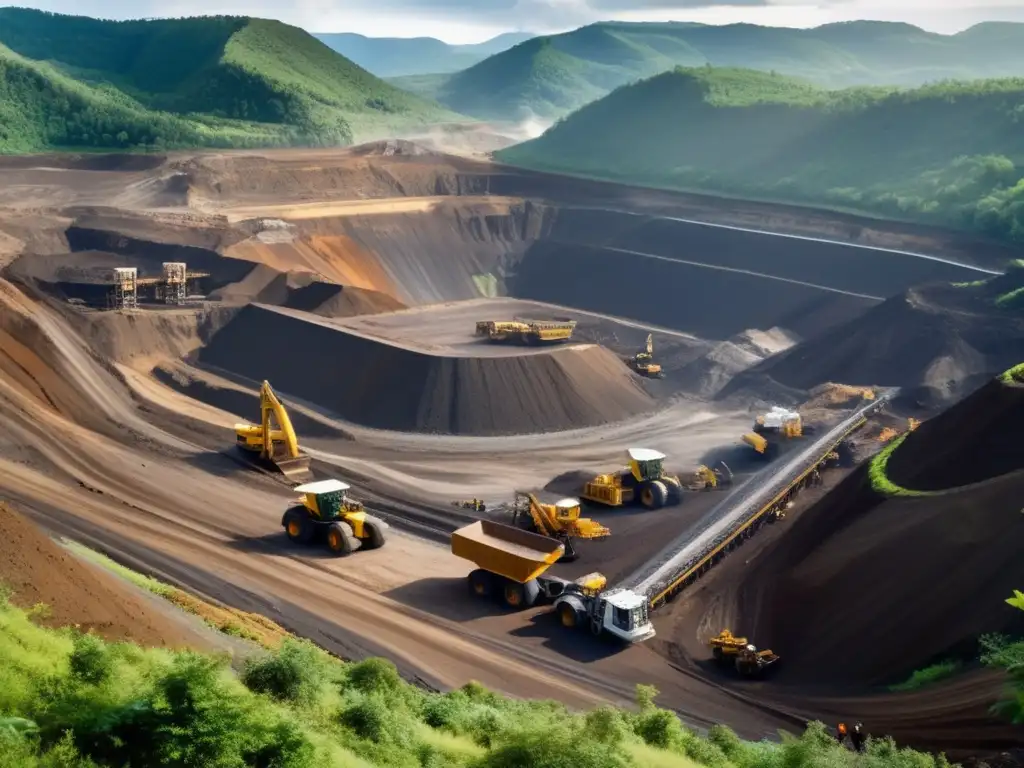 Imagen: Mina a cielo abierto en armonía con la naturaleza - Pasos para una carrera en minería sostenible