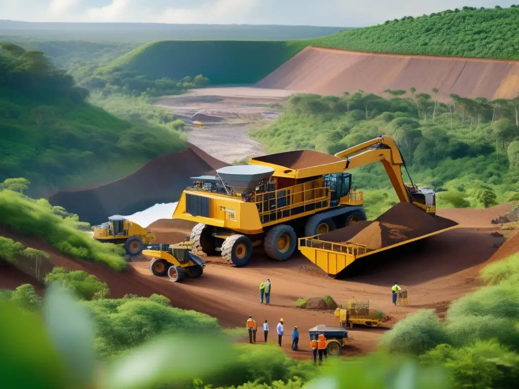 Minería sostenible y tecnología avanzada Tecnología moderna para conservación ambiental minera