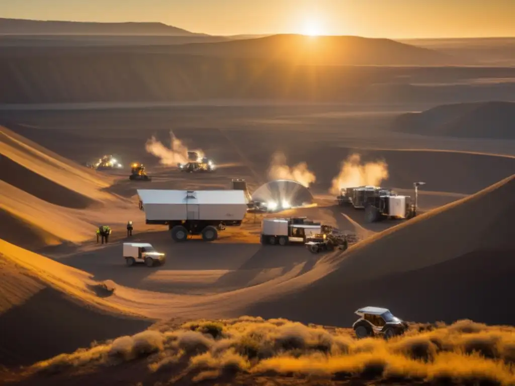 Tecnologías sostenibles para detección de minerales en paisaje impresionante