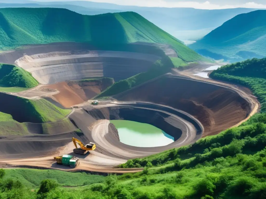 Reflexiones sobre la sostenibilidad minera: mina operativa, impacto ambiental, energía limpia, seguridad laboral