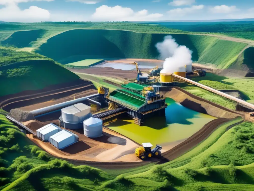 Técnicas sostenibles en minería moderna, armonía entre desarrollo económico y conservación ambiental