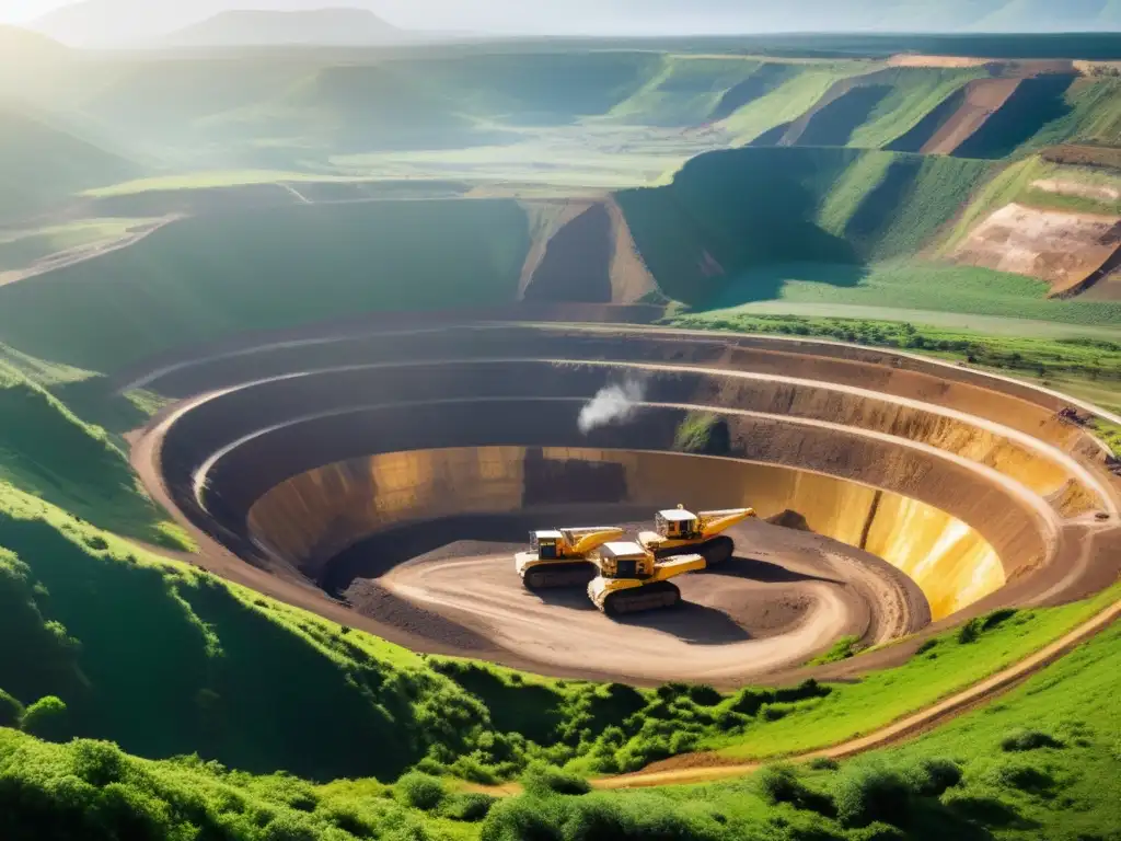 Iniciativas globales minería sostenible: mina y naturaleza en armonía
