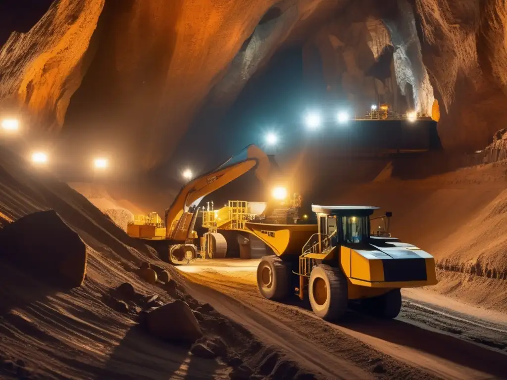 Técnicas sostenibles en minería: operación avanzada y eficiente con maquinaria tecnológica y expertos capacitados