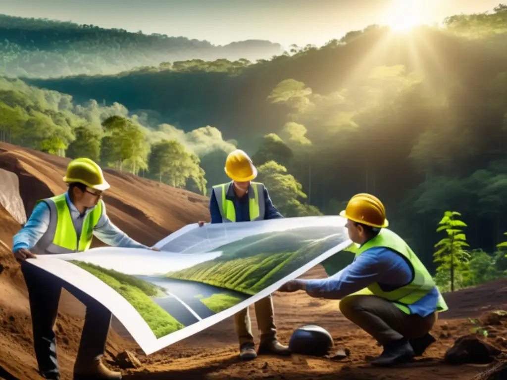 Minería sostenible y conservación ambiental en un entorno natural restaurado y próspero