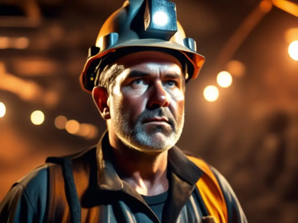 Minero en mina subterránea: dureza y realismo Minero en mina subterránea: Ética en la minería sostenible