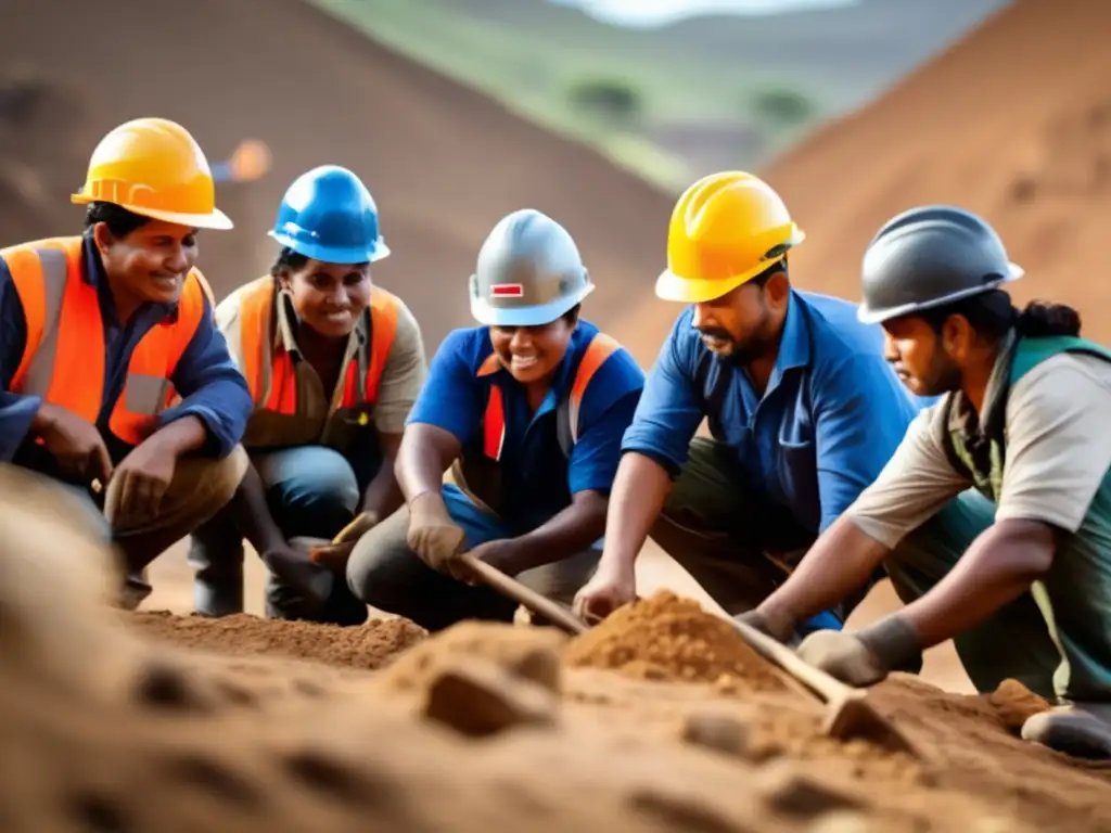 Mineros en entrenamiento promoviendo inclusión y reputación en la industria minera