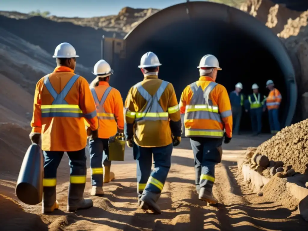 Mineros preparados con equipos y protocolos de emergencia en minas sostenibles