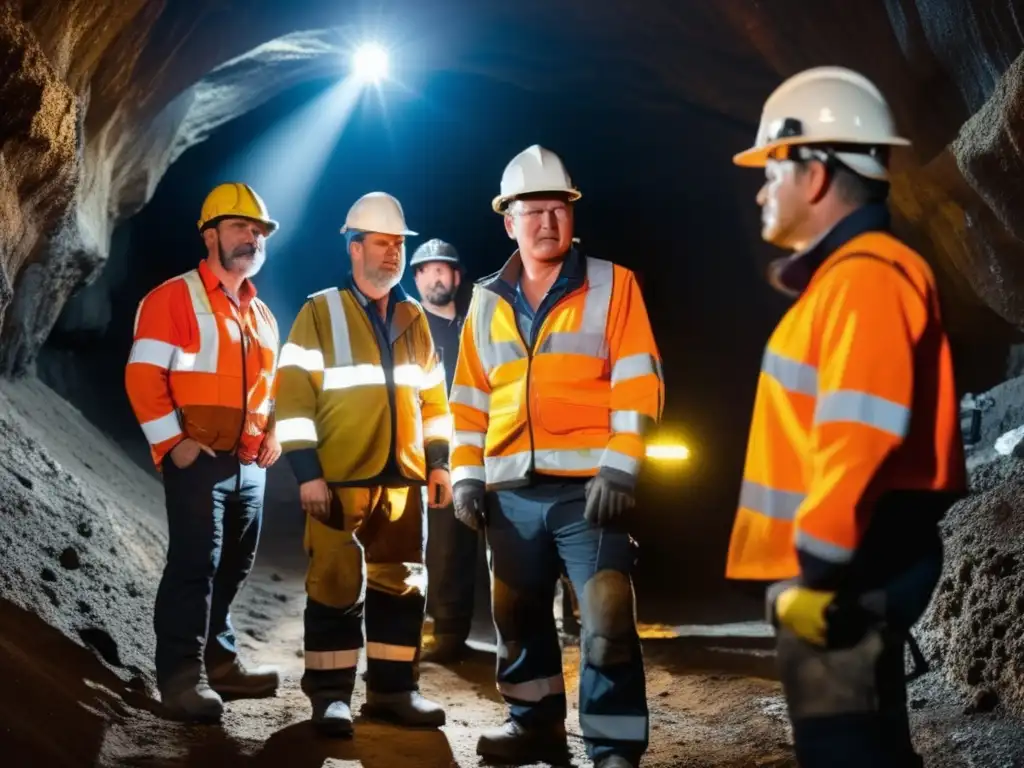 Equipos de protección minera avanzados en mina subterránea