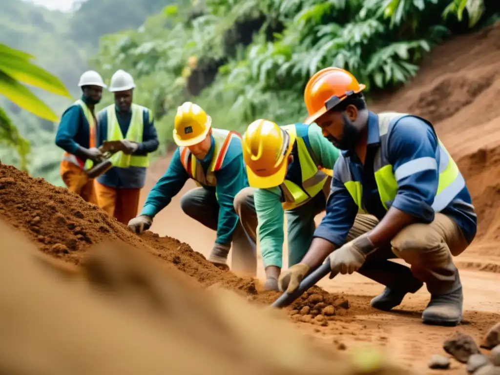 Mineros en sitio sostenible, extracción responsable y naturaleza: Recursos didácticos para la minería sostenible