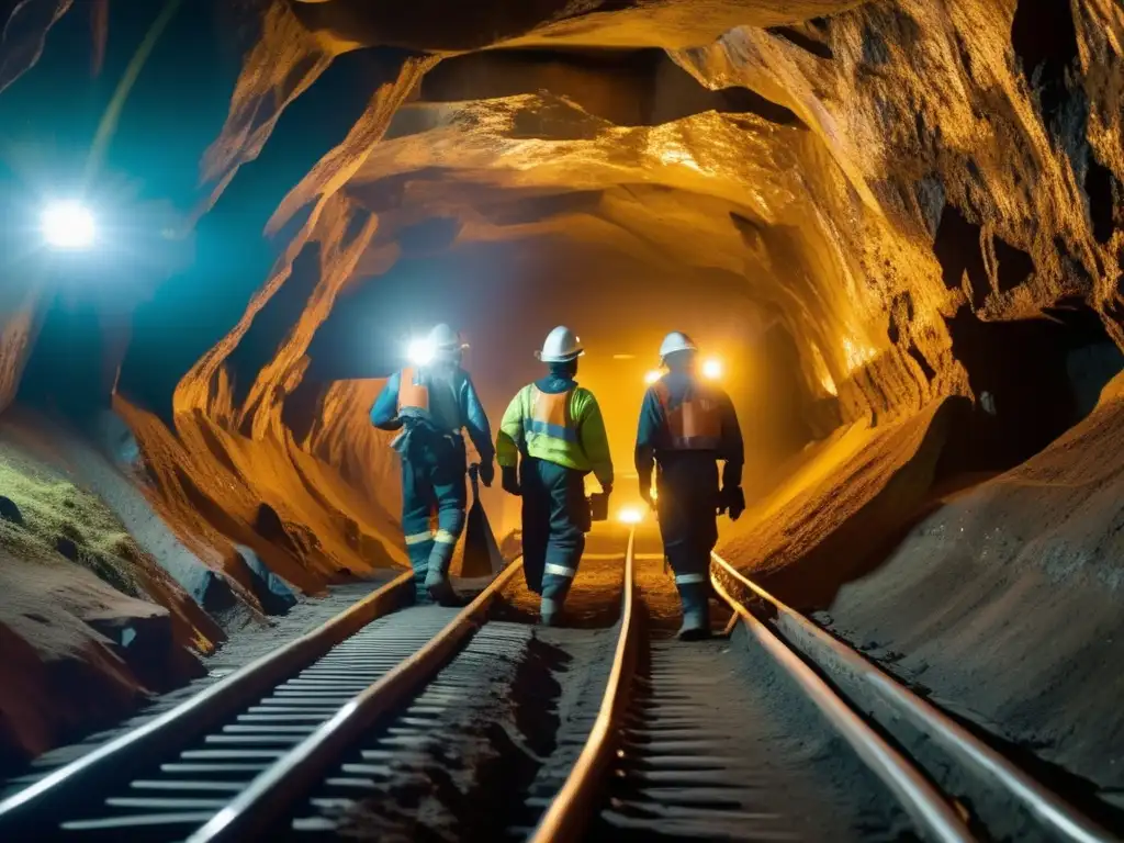 Mineros en mina subterránea: seguridad, desafío y estrategias financieras sostenibles