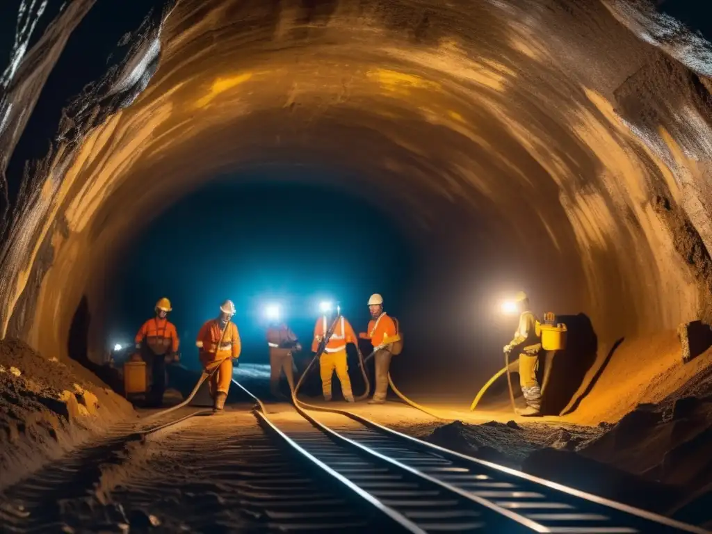 Mineros en túnel: condiciones desafiantes, protección personal y prevención de enfermedades de la piel