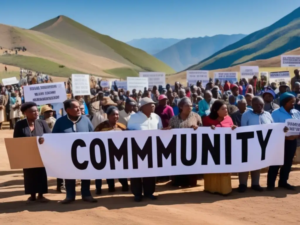 Comunidad unida contra riesgos salud minería gran escala