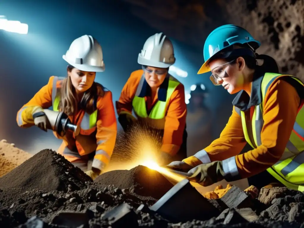 Derechos mineros internacionales para mujeres trabajadoras en mina