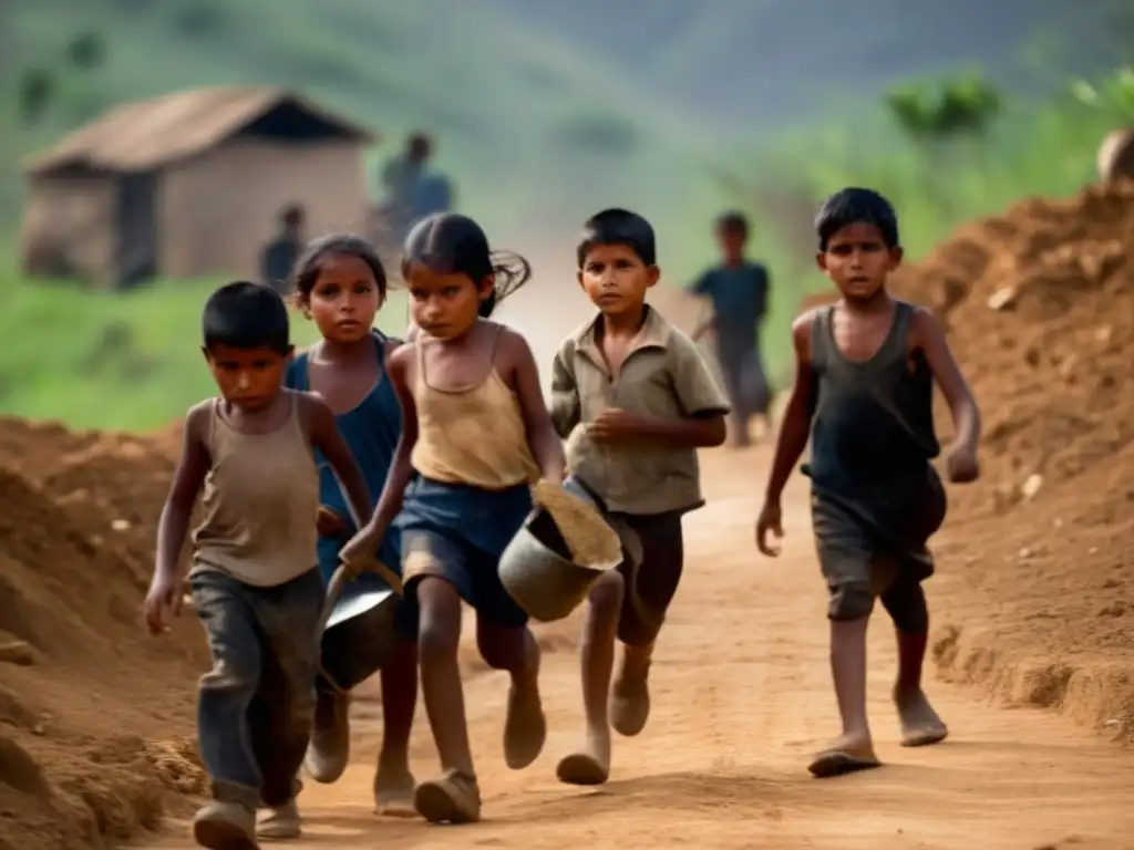 Impacto social de la minería en niños, realidad de trabajo infantil en la industria minera, necesidad de programas educativos y supervisión efectiva