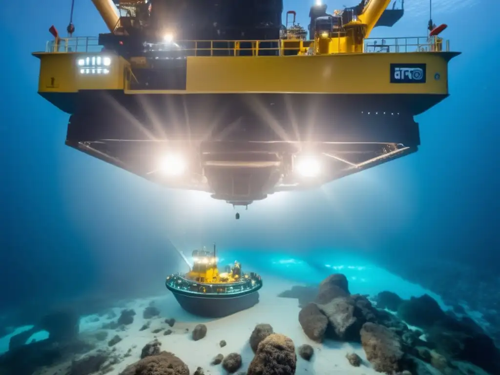 Impacto ambiental de la minería submarina y tecnología avanzada en acción