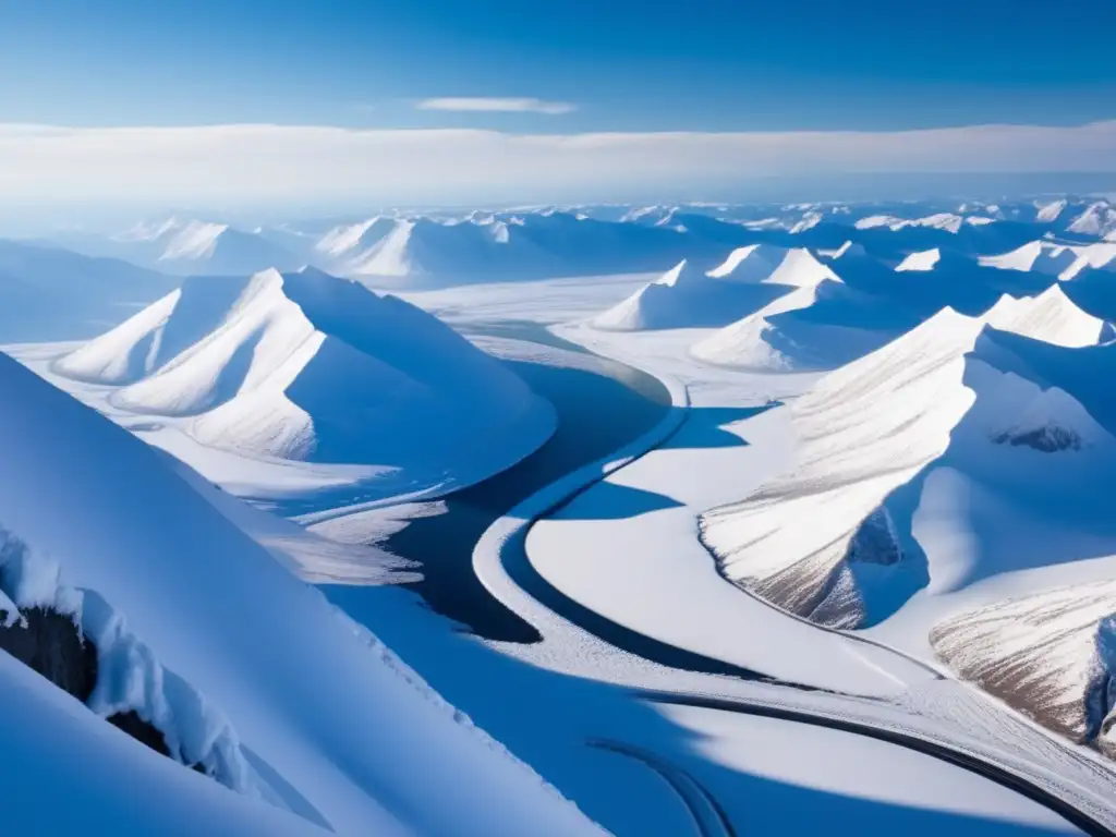 Paisaje impresionante de las montañas Urales en Siberia, destacando el marco regulatorio de minería sostenible en Rusia