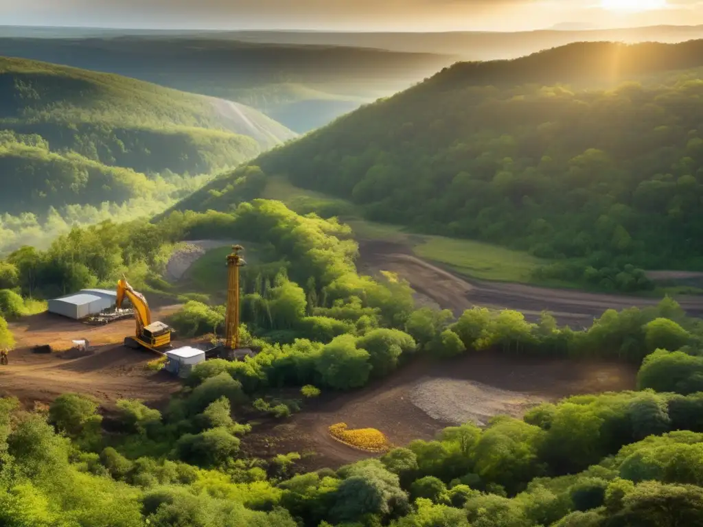 Coexistencia sostenible de minería y conservación en paisaje impactante