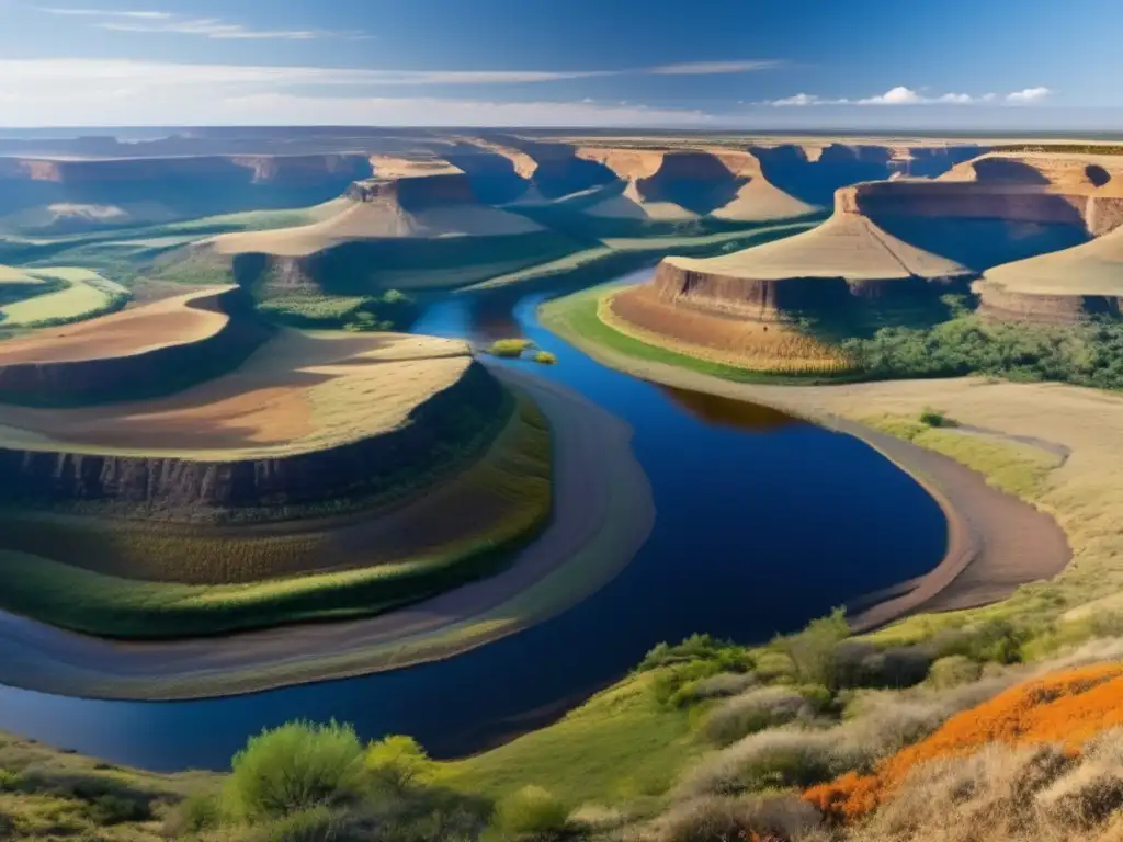 Paisaje geológico impresionante: Interpretación de datos geofísicos sostenible