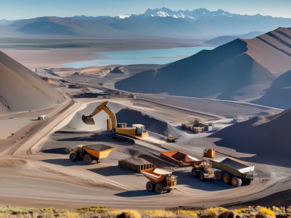 Paisaje minero en Argentina con legislación minera sostenible