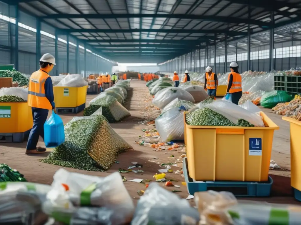 Gestión sostenible de recursos mineros en centro de reciclaje en Singapur