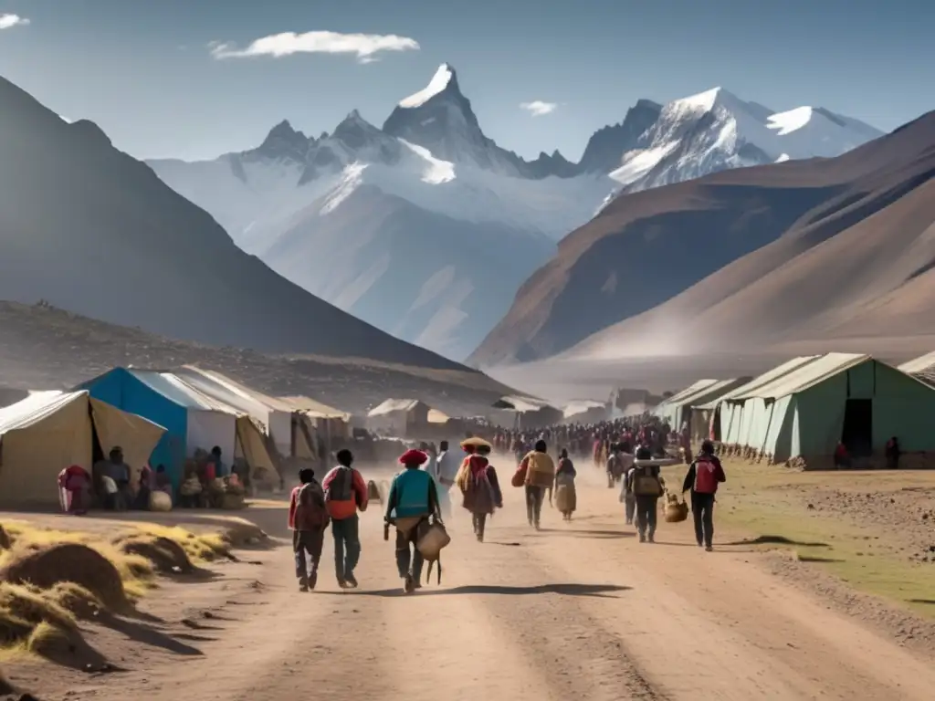 Desafíos del reasentamiento en minería sostenible: comunidad minera en los Andes, paisaje montañoso y esperanza