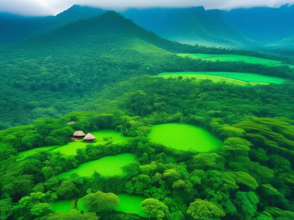 Comunidad indígena en armonía con la naturaleza (Impacto de la minería en comunidades indígenas)