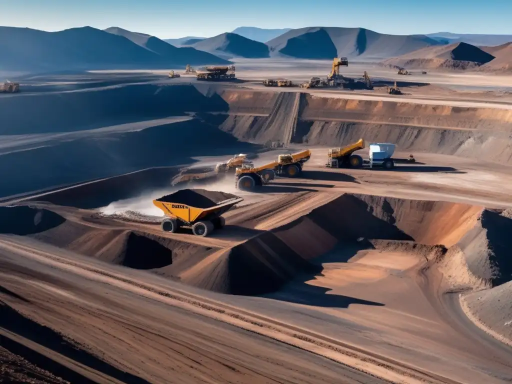 Tecnología sostenible en minería a cielo abierto, avances tecnológicos y equipos de vanguardia