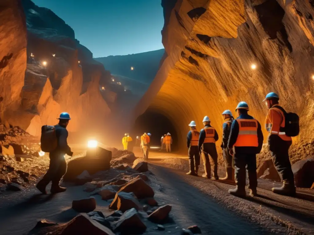 Mineros con equipos de protección minera innovadores