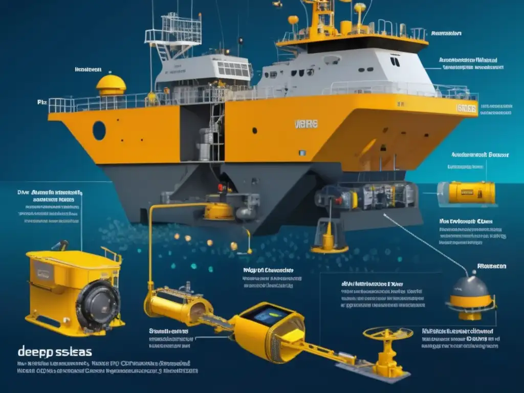 Técnicas sostenibles de minería subacuática con ROVs y AUVs